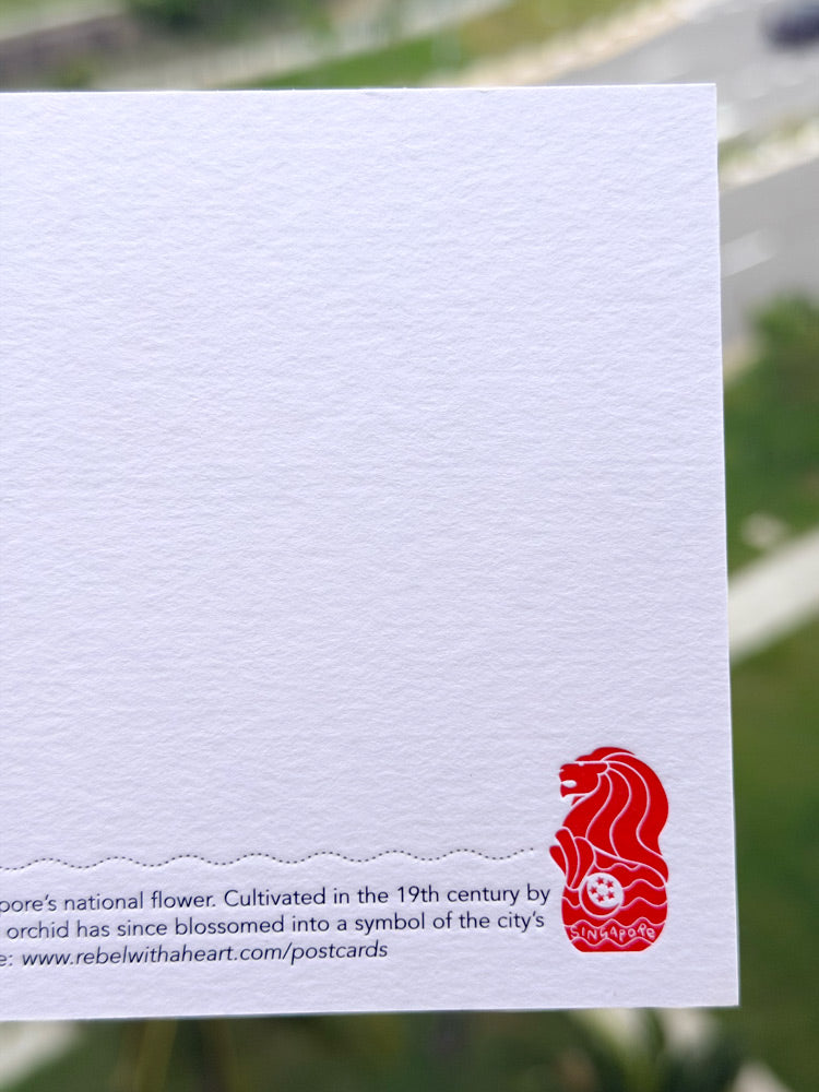 Batik-inspired florals (A6 card)