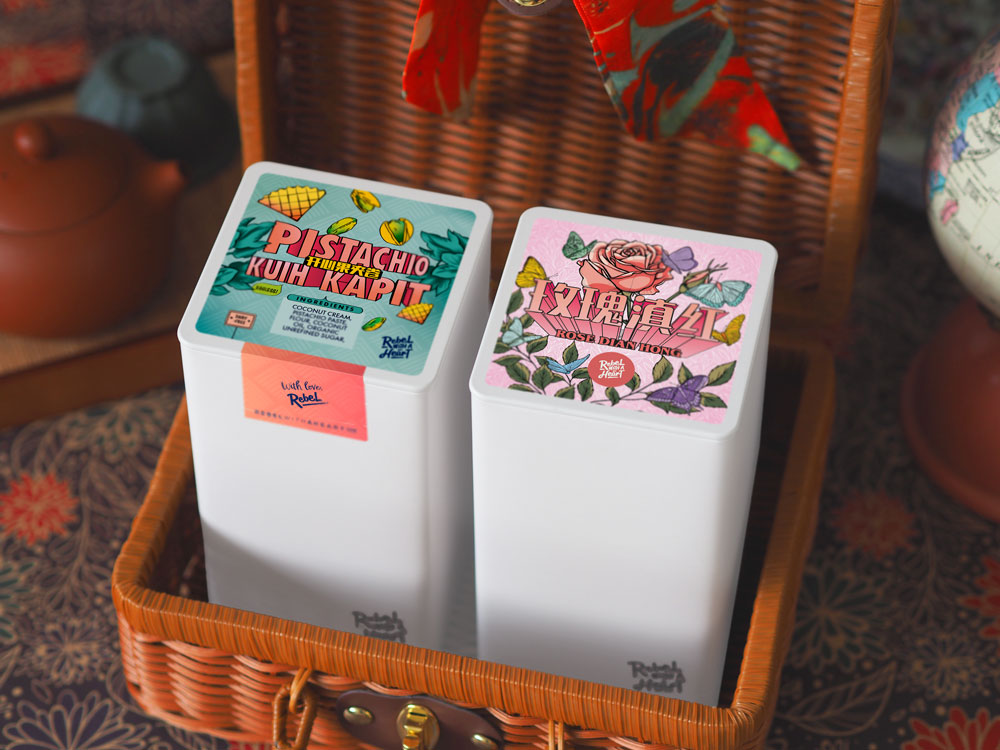 Standard Twin Set: Pistachio Kuih Kapit + Rose Dian Hong