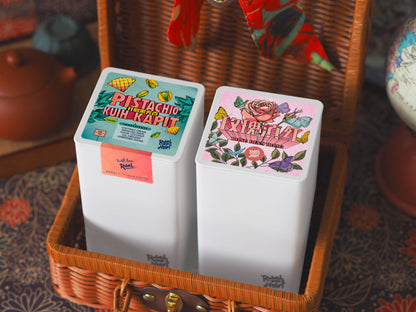 Standard Twin Set: Pistachio Kuih Kapit + Rose Dian Hong